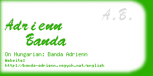 adrienn banda business card